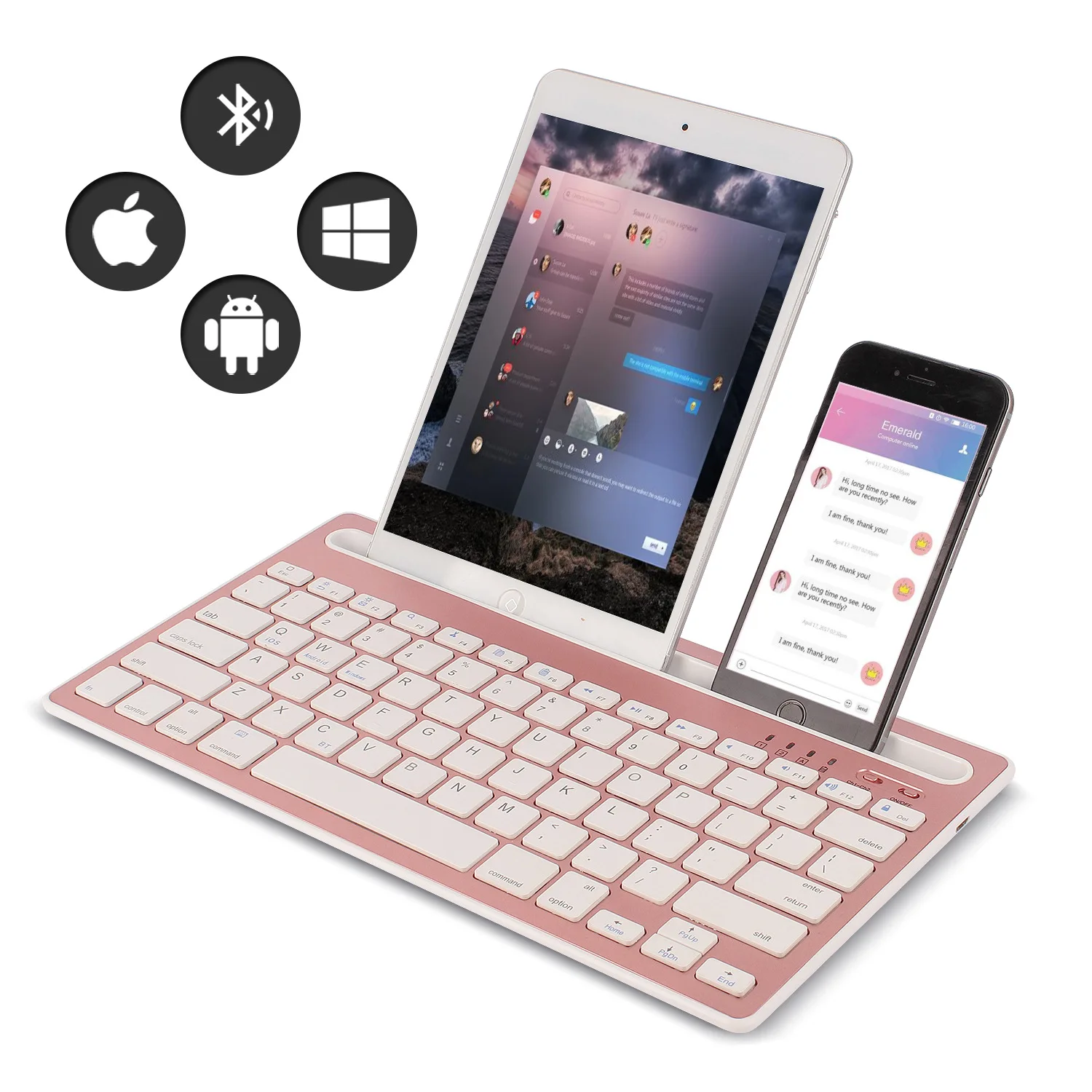 Laptop Accessories Holder - Clavier Bluetooth compatible avec les systèmes