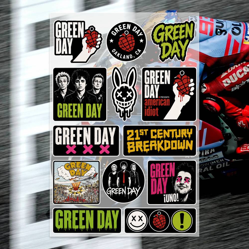 Laptop Accessories Wallpaper - Autocollants G-Green Day pour Moto, autocollants