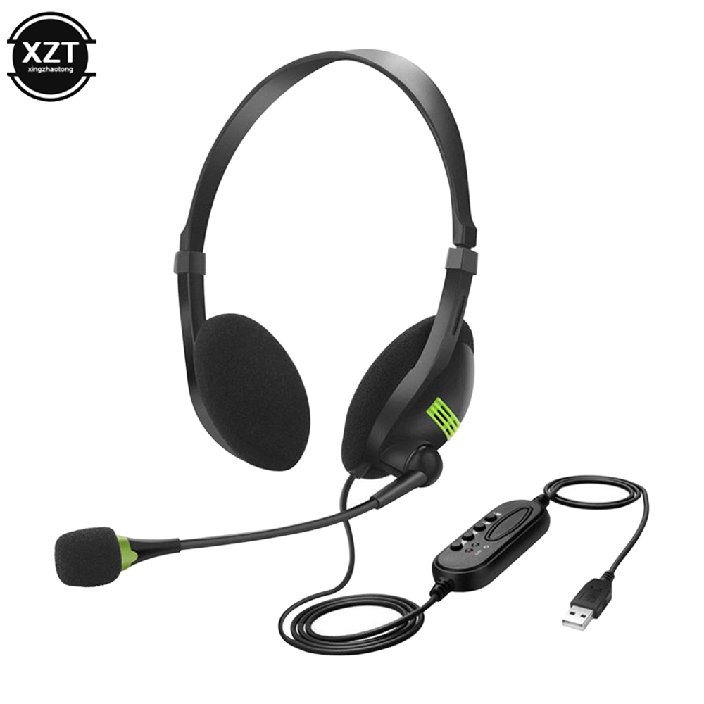 Laptop Accessories Headphones - Casque filaire antibruit avec microphone, casque