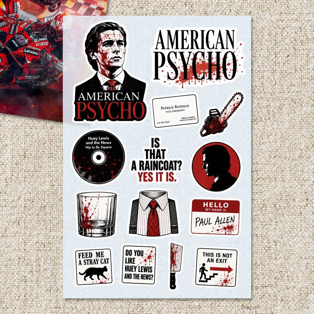 Autocollants A-merican P-sycho - Laptop Accessories Wallpaper avis et prix