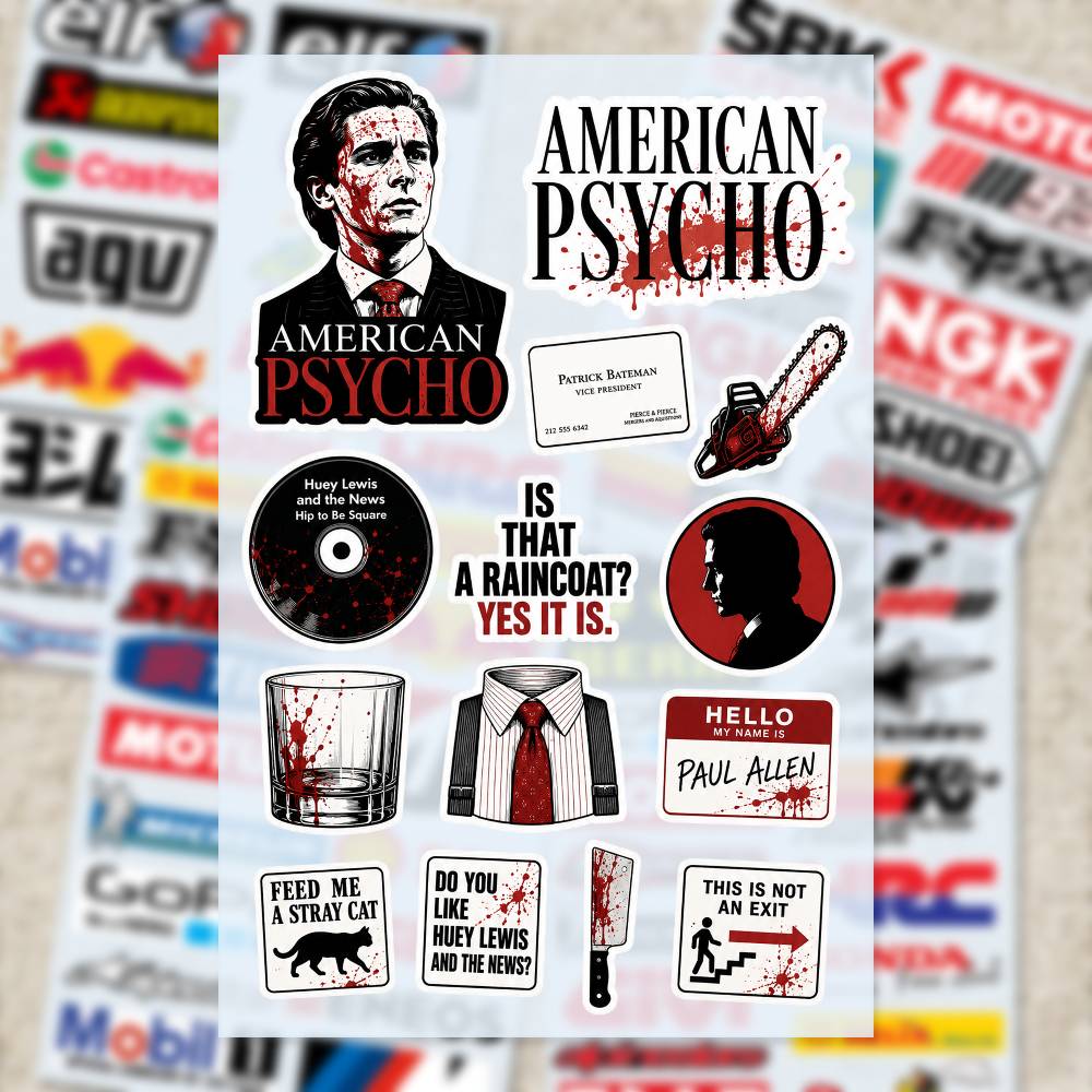 Autocollants A-merican P-sycho - Laptop Accessories Wallpaper avis et prix
