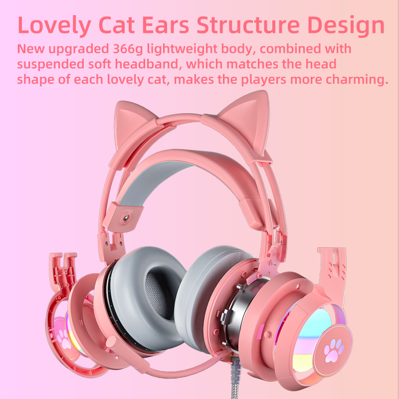 Casque de jeu rose pour PC, PS - Laptop Accessories Headphones avis et prix
