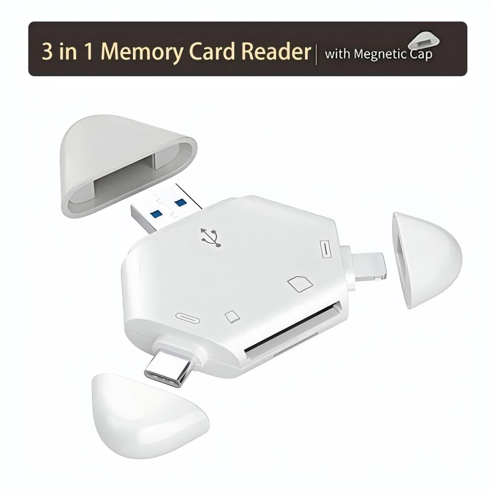 Lecteur de carte mémoire 3 en  - Laptop Accessories Distributor avis et prix