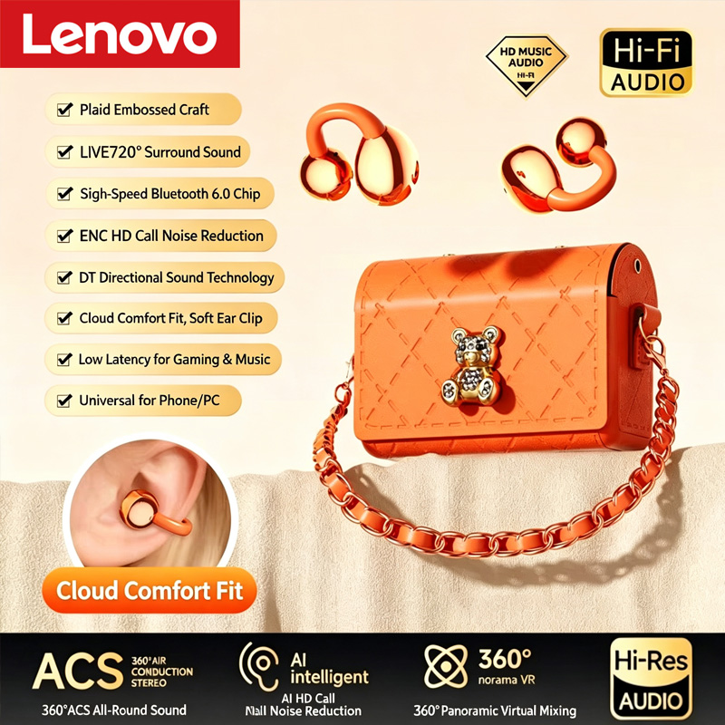 Écouteurs Bluetooth Lenovo Ear - Laptop Accessories Headphones avis et prix